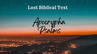 Apocrypha Psalms