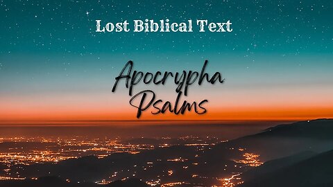 Apocrypha Psalms