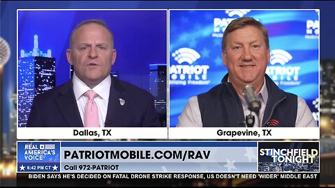 Grant Stinchfield Tonight Show interview with Patriot Mobile CEO, Glenn Story
