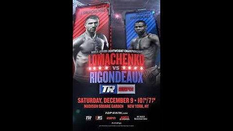 Vasyl Lomachenko vs Guillermo Rigondeaux Dec 09 2017 The Theater at MSG, NY, NY