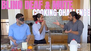 BLIND, DEAF & MUTE COOKING CHALLENGE #3 (baking edition)