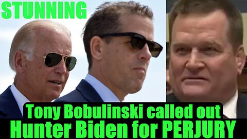 Tony Bobulinski called out Hunter Biden for PERJURY