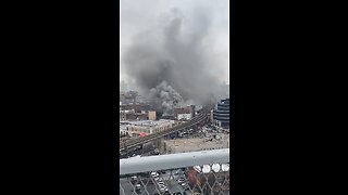 BREAKING: Massive smoke after fire reported at Lumber Storage in Williamsburg, Brooklyn