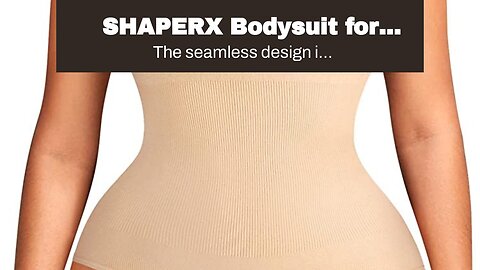 SHAPERX Bodysuit for Women Tummy Control Shapewear Sleeveless Seamless Sculpting Thong Body Sha...