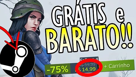 EITA! JOGO GRÁTIS e JOGOS de PC BARATOS em nova PROMOÇÃO na STEAM! FRANQUIA INTEIRA de FALLOUT!