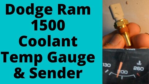 1994-2001 Dodge Ram 1500 Coolant Temperature Gauge and Sender