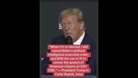 Captioned - Trump will ban Biden’s AI when he’s re-elected