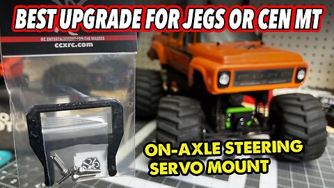 Best Upgrade For Your NEW JEGS or CEN RC Monster Truck: On-Axle Servo Mount