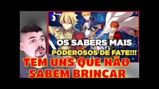 REACT NÍVEIS DE PODER DOS SABERS MAIS PODEROSOS DE FATE! Taverna do Sensei MELHOR DO MUNDO