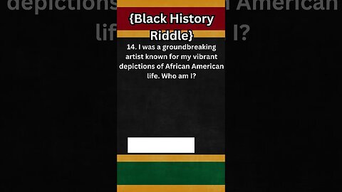 Black History Riddle 014