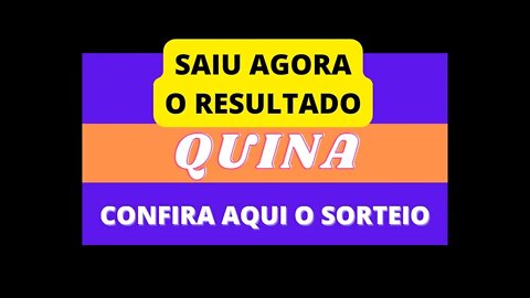 [RESULTADO] SAIU O RESULTADO DA QUINA | CONCURSO 5843 | 03/05/2022 | #loteria