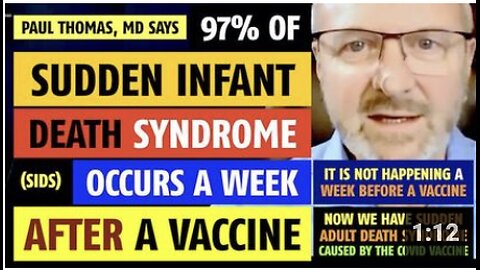 Sudden Infant Death Syndrome (SIDS) is caused by vaccines, notes Paul Thomas, MD