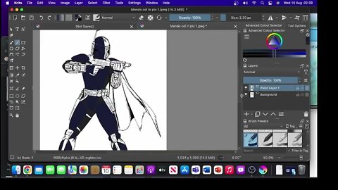 Mando DeathStroke theme design Par1