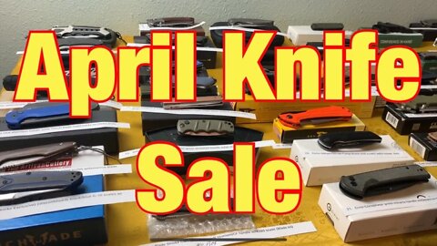 April Knife Sale / list separated in description & comments section below
