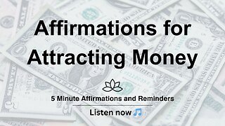 Affirmations for attracting money.