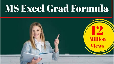 Microsoft Excel Grad Formula 1K Students