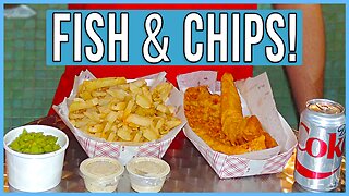 Fish & Chips Seafood Eating Challenge in New York