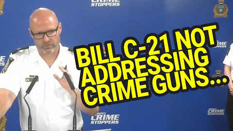WPS Inspector Elton Hall tells media Gun Control Bill C-21 doesn't address crime guns.