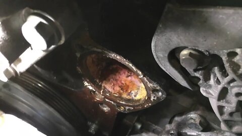 Leaking VR6 water pump and bad coolant.