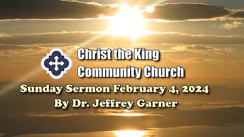 Sunday Sermon, February 4, 2024