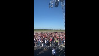 Huge crowd at Trump Rally