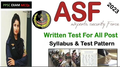 ASF Written Test Preparation 2023 | ASF Past Papers MCQs | ASF Gk MCQs 2023-