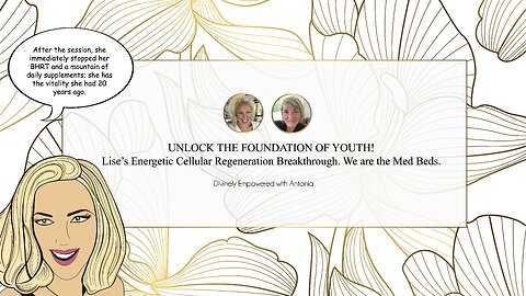 Unlock the Foundation of Youth: Lise’s Energetic Cellular Regeneration Breakthrough.