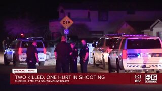 Two people dead, another hurt after shooting at south Phoenix house party