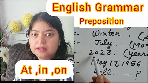 English grammar ✅️Usage of preposition (at,in,on).With examples