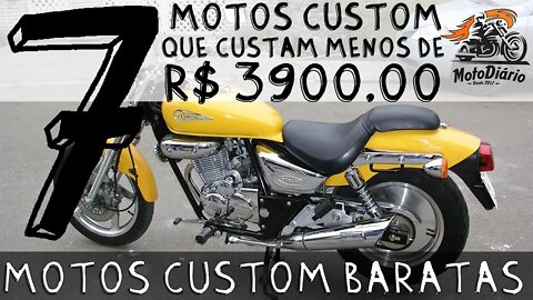 Moto CUSTOM BARATA: 7 motos MAD-MAX que custam menos de R$ 3.970,00