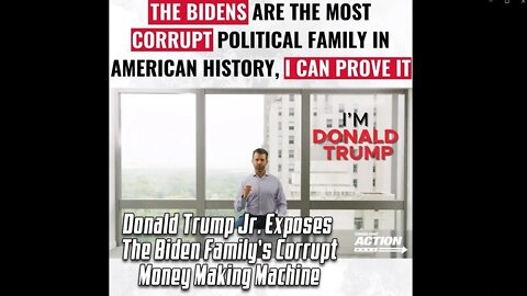 Donald Trump Jr Exposes Hunter Biden, Joe Biden, and their Corrupt Money Making Monopoly