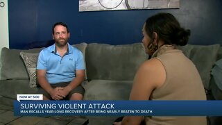 Man speaks out year after violent attack leaving Oktoberfest