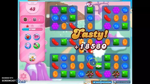 Candy Crush Level 717 Audio Talkthrough, 3 Stars 0 Boosters