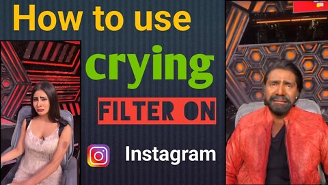 How To Get Crying Filter On Instagram | Sad Face Filter Instagram | Snapchat Crying Face, Rone vala