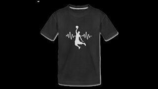 I Love Basketball Heartbeat Pulse Design