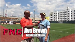 Lake Creek Pitcher Ava Brown After 9-0 Win Over Frisco Heritage in 5a State Semi Finals
