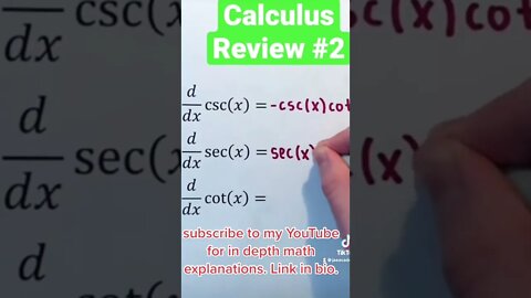 Derivatives of trig functions in a nutshell