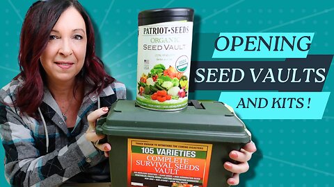 BE PREPARED - OPENING GARDEN SEED VAULTS WORTH OVER $280