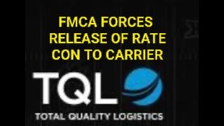 FMCSA FORCES TOTAL QUALITY LOGISTICS (TQL) TO REVEAL RATES