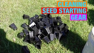 Cleaning seed starting gear