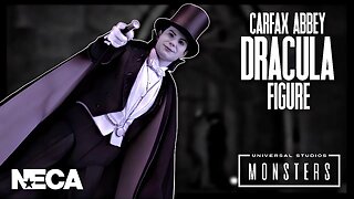 NECA Universal Monsters Ultimate Dracula Carfax Abbey Black and White Figure @TheReviewSpot