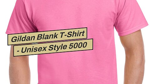 Gildan Blank T-Shirt - Unisex Style 5000 Adult