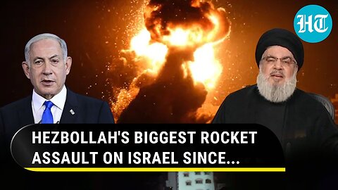 Hezbollah's Biggest Attack On Israel Since Oct 7; Rocket Barrage Shakes Israel's North, IDF Responds