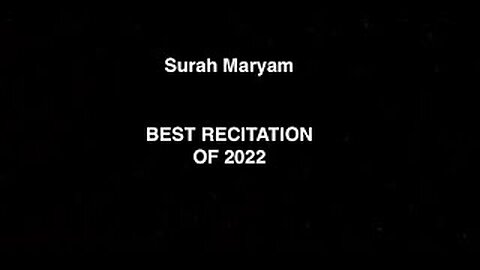 -NEW- Surah Maryam By Yusuf Truth