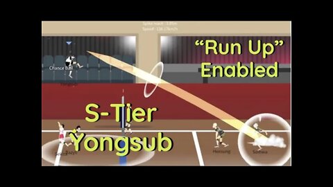 The Spike Volleyball - S-Tier Yongsub vs Stage 19 All-Star With "Run Up" Option Enabled