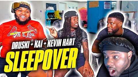 Kai Cenat, Druski, and Kevin Hart's Epic Sleepover!