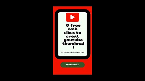 6 free websites to creat youtube thumbnail