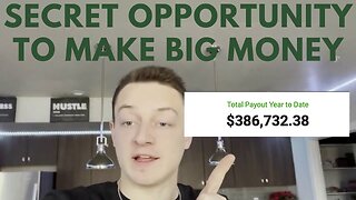 SECRET Opportunity To Make BIG Money ONLINE