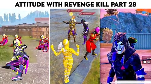 Pubg Mobile Attitude 😈 With Revenge Kill With Joker Outfit + Max Pharaoh X-Suit | Part 28 | Xbot 2.0