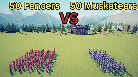 50 Fencers Versus 50 Musketeers || Totally Accurate Battle Simulator